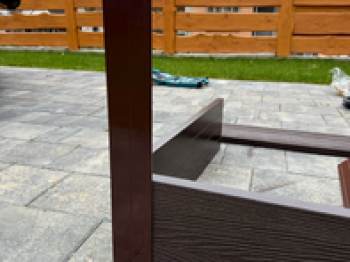 Пример готовые грядки ДПК